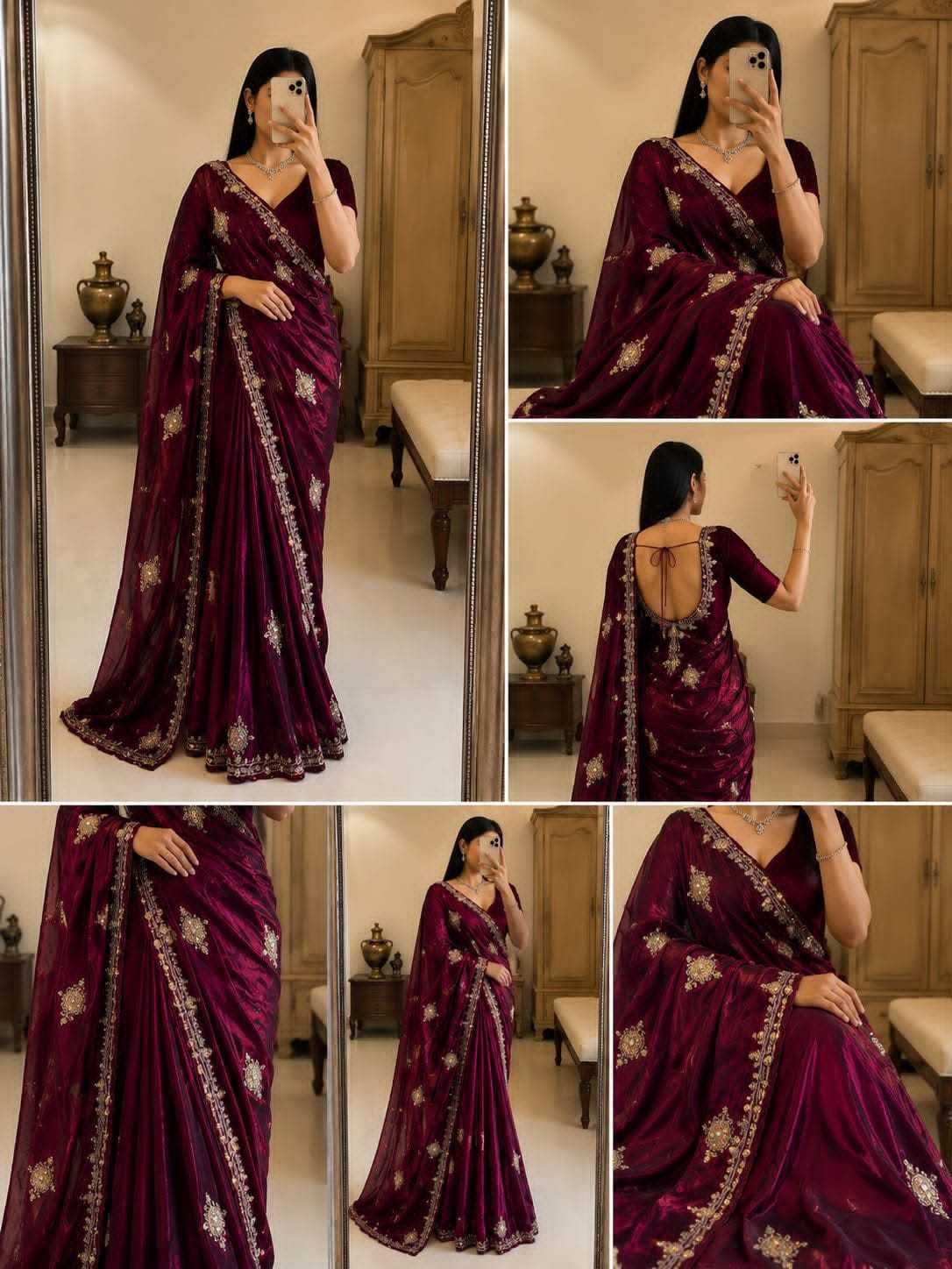 Bhavya Space Silk Soft Saree