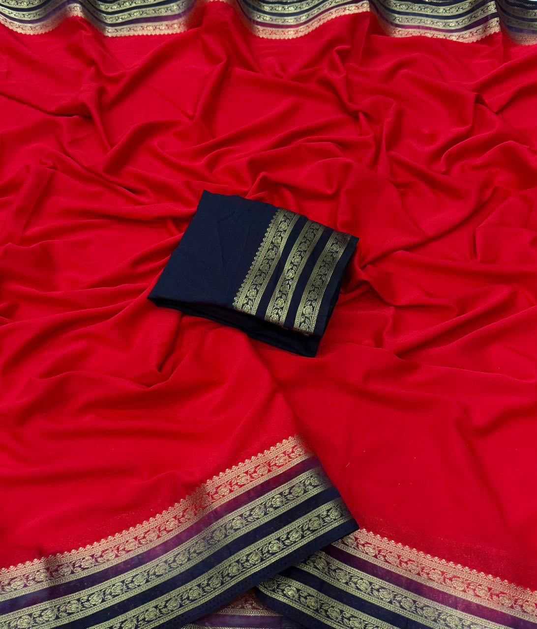 Crepe Designer Saree