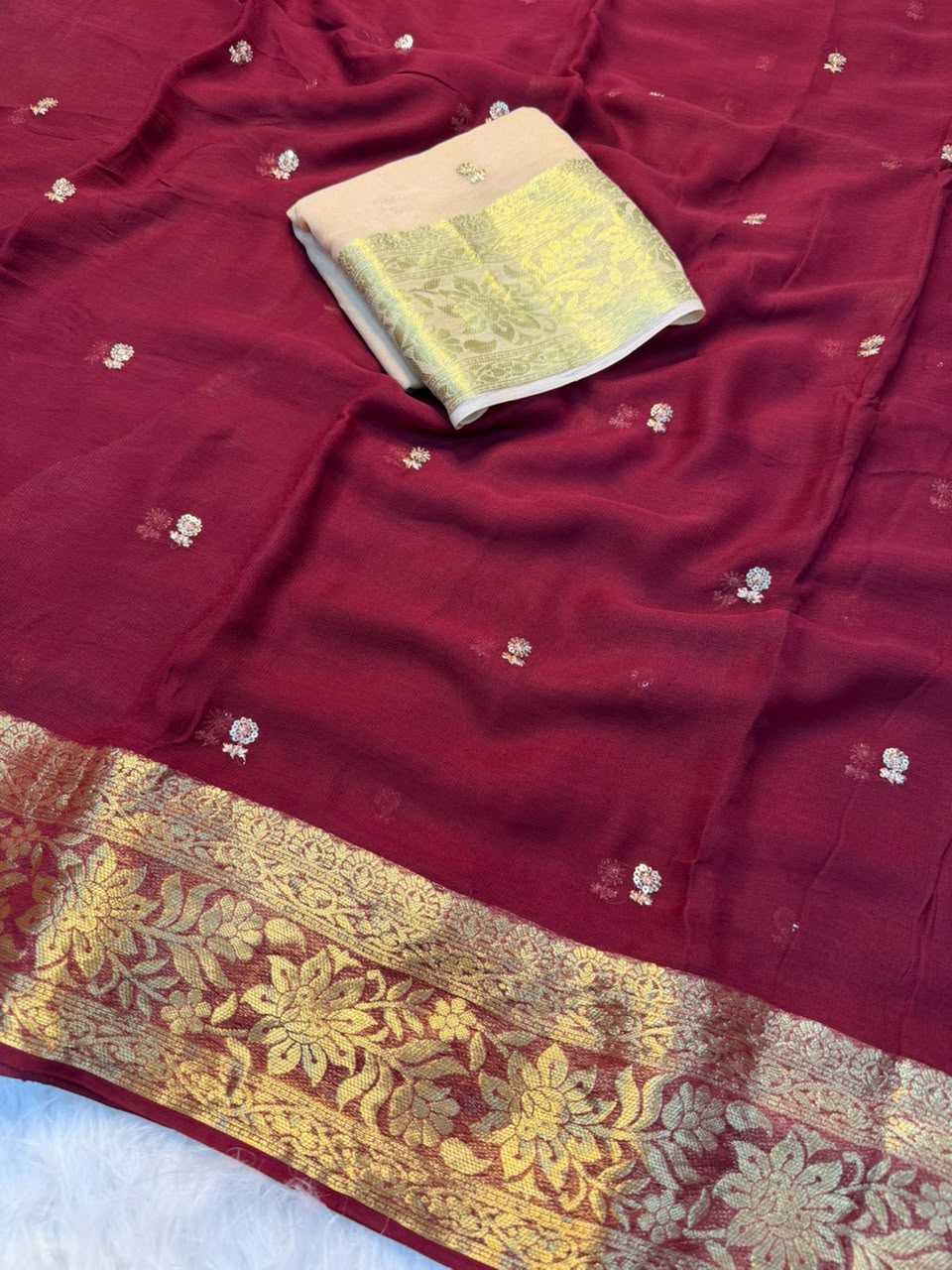 Viscose Georgette Saree
