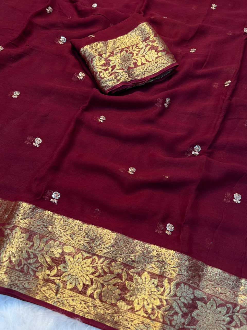 Viscose Georgette Saree