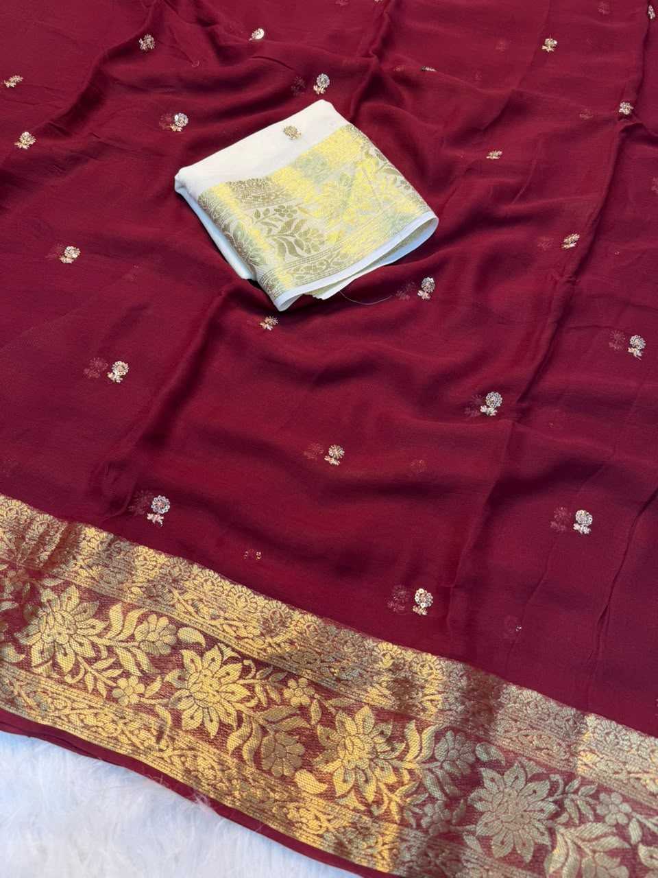 Viscose Georgette Saree