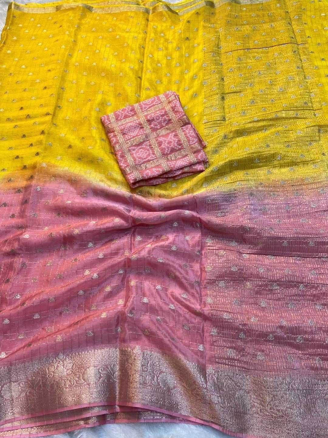 Devika Chinon Designer Saree