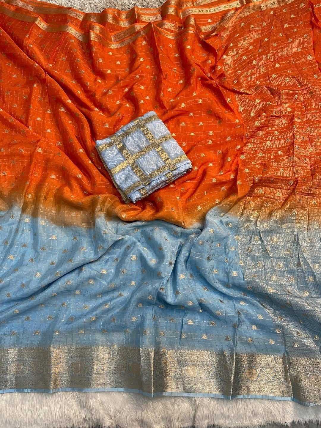 Devika Chinon Designer Saree