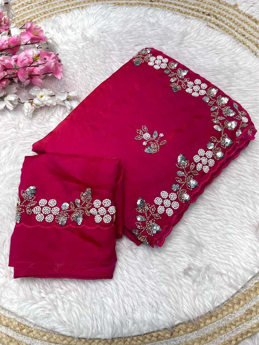 Diya Satin Silk Soft Saree