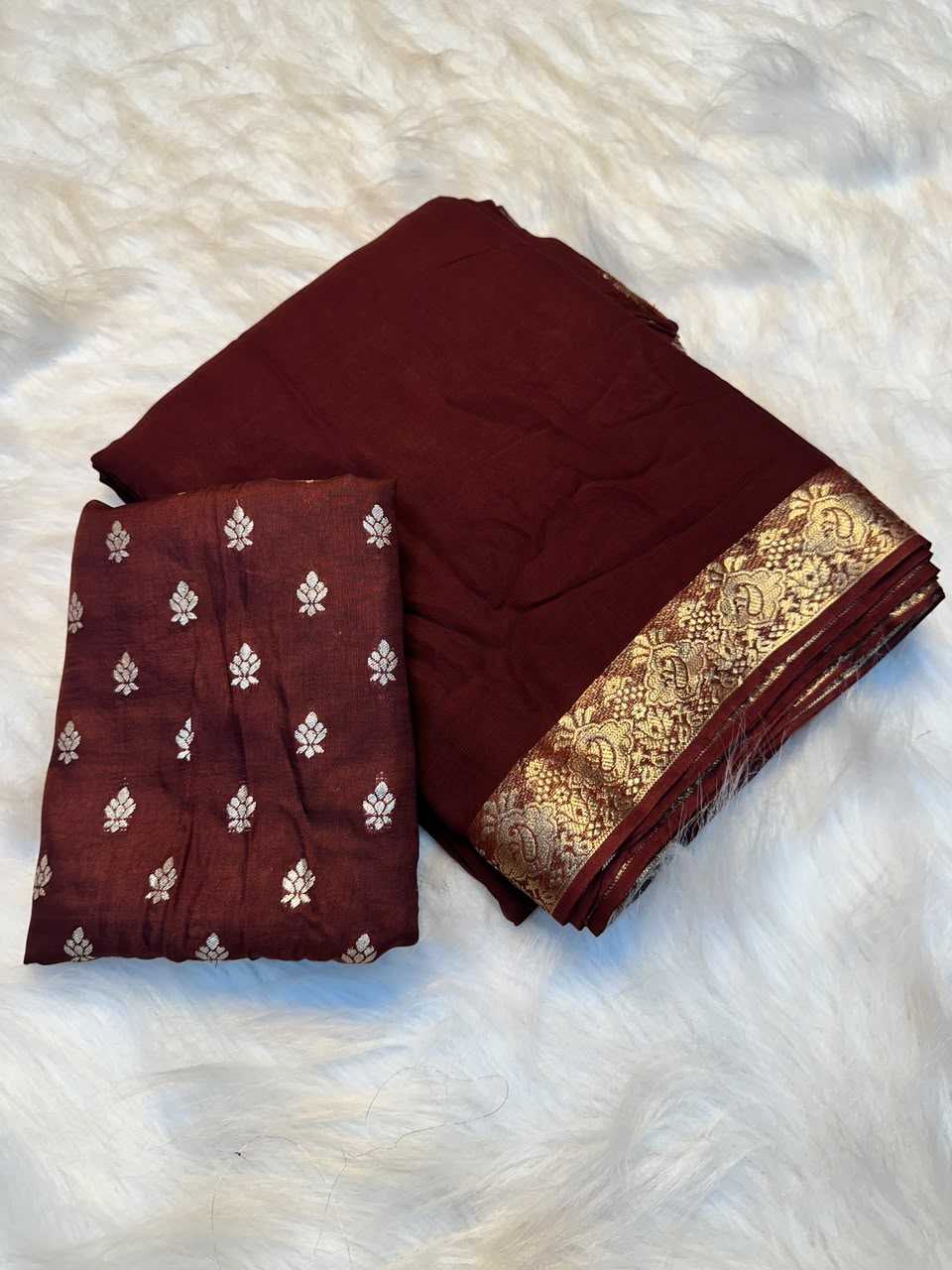 Drishti Premium Georgette Designer Saree in Purple