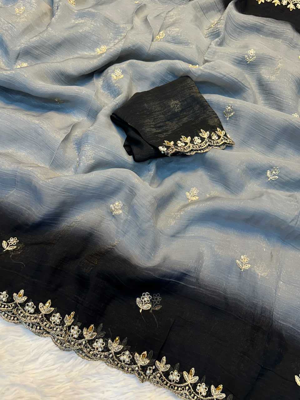 Crush Silk Sequence Saree