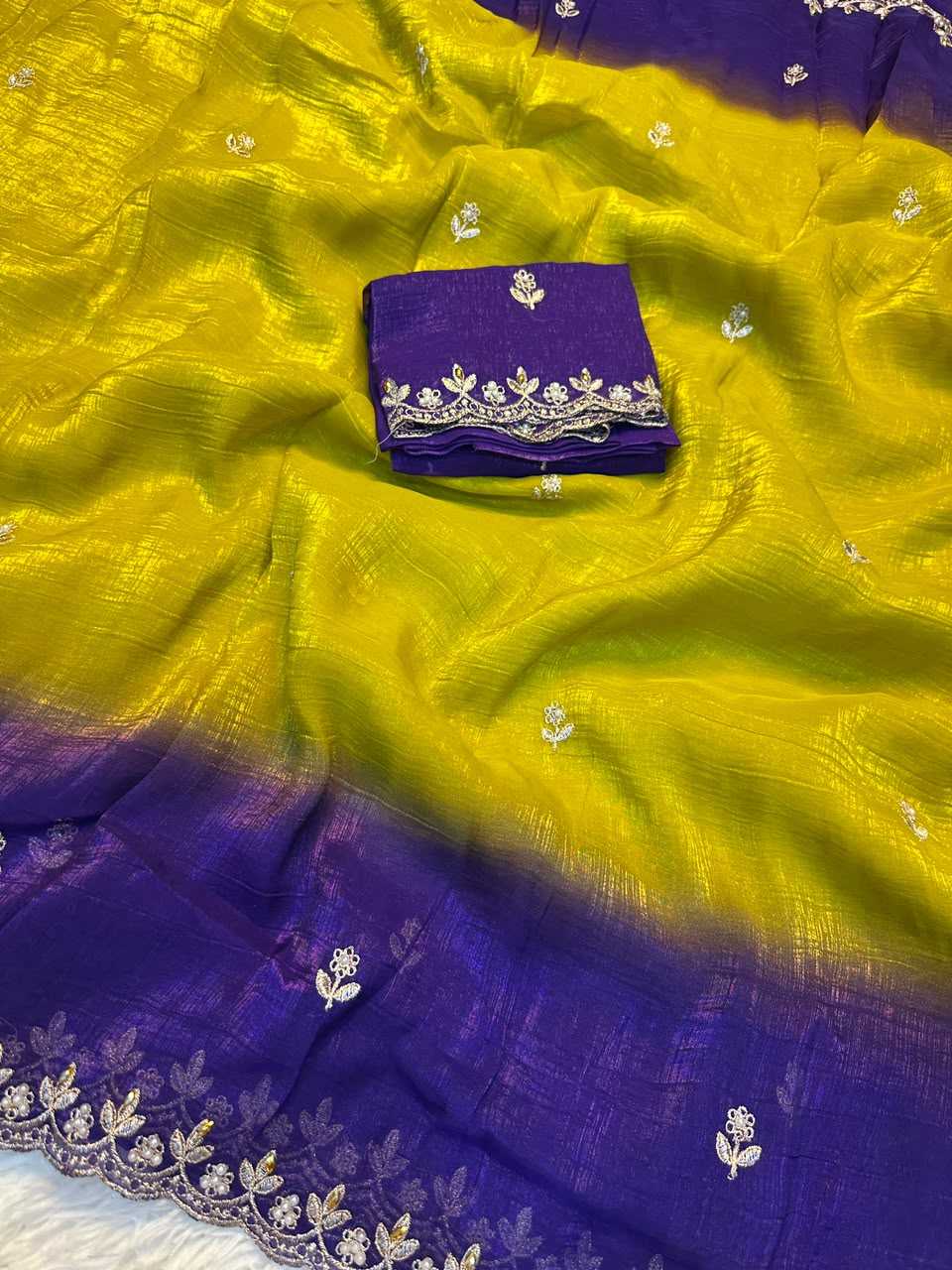 Crush Silk Sequence Saree