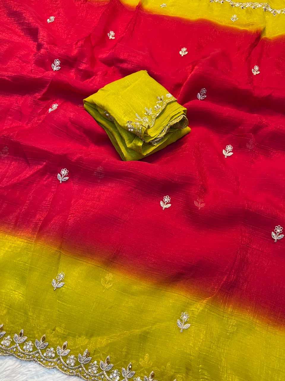 Crush Silk Sequence Saree