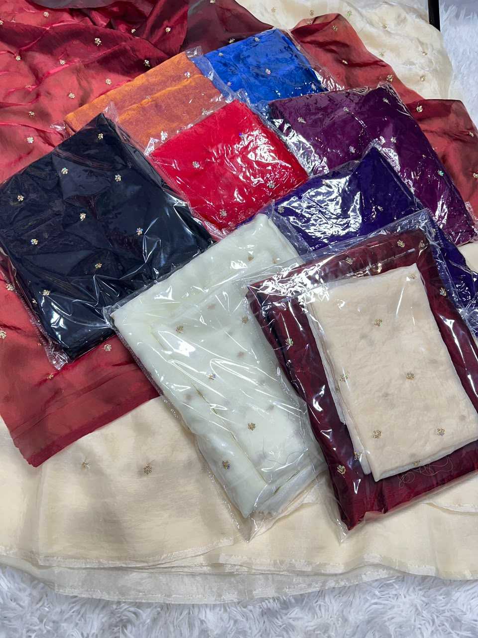 Space Silk Sequence Saree