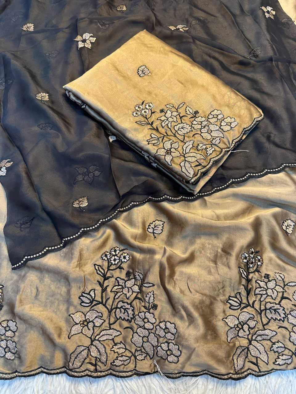 Crush Silk Designer Saree