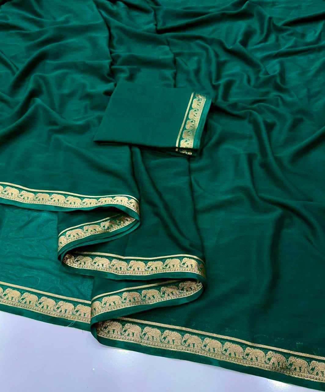 Evani Crepe Designer Saree