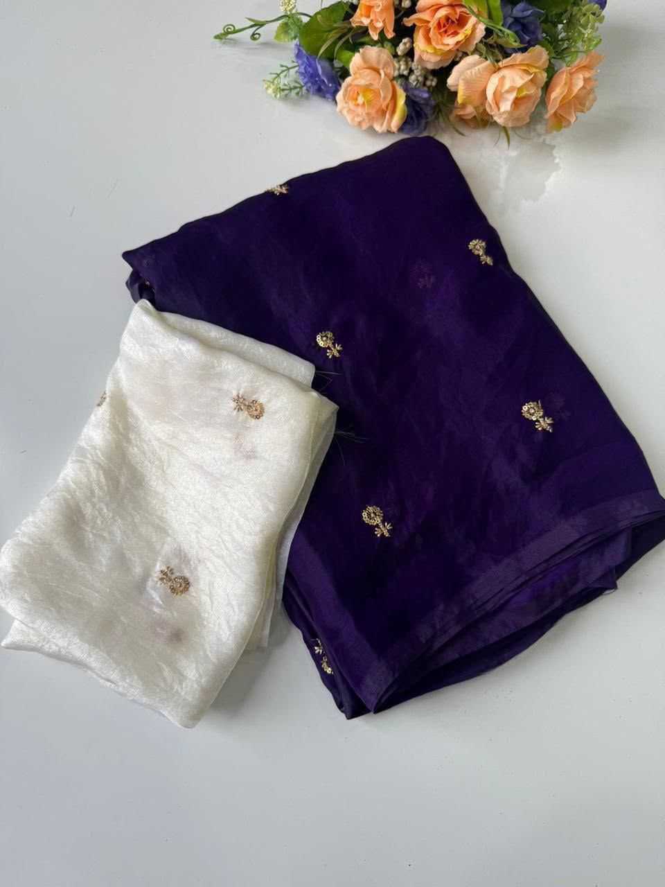 Falguni Satin Designer Saree