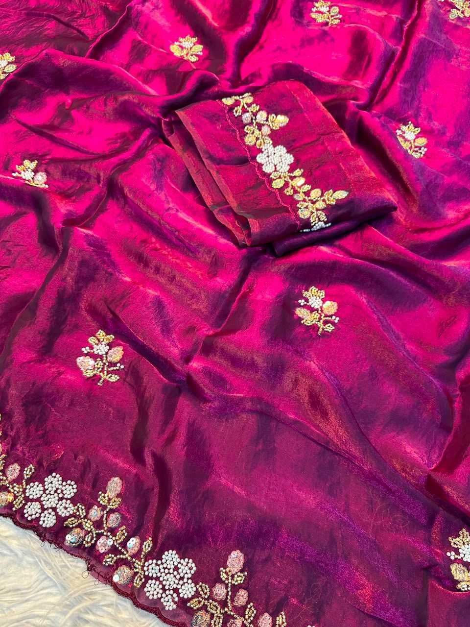 Satin Designer Saree
