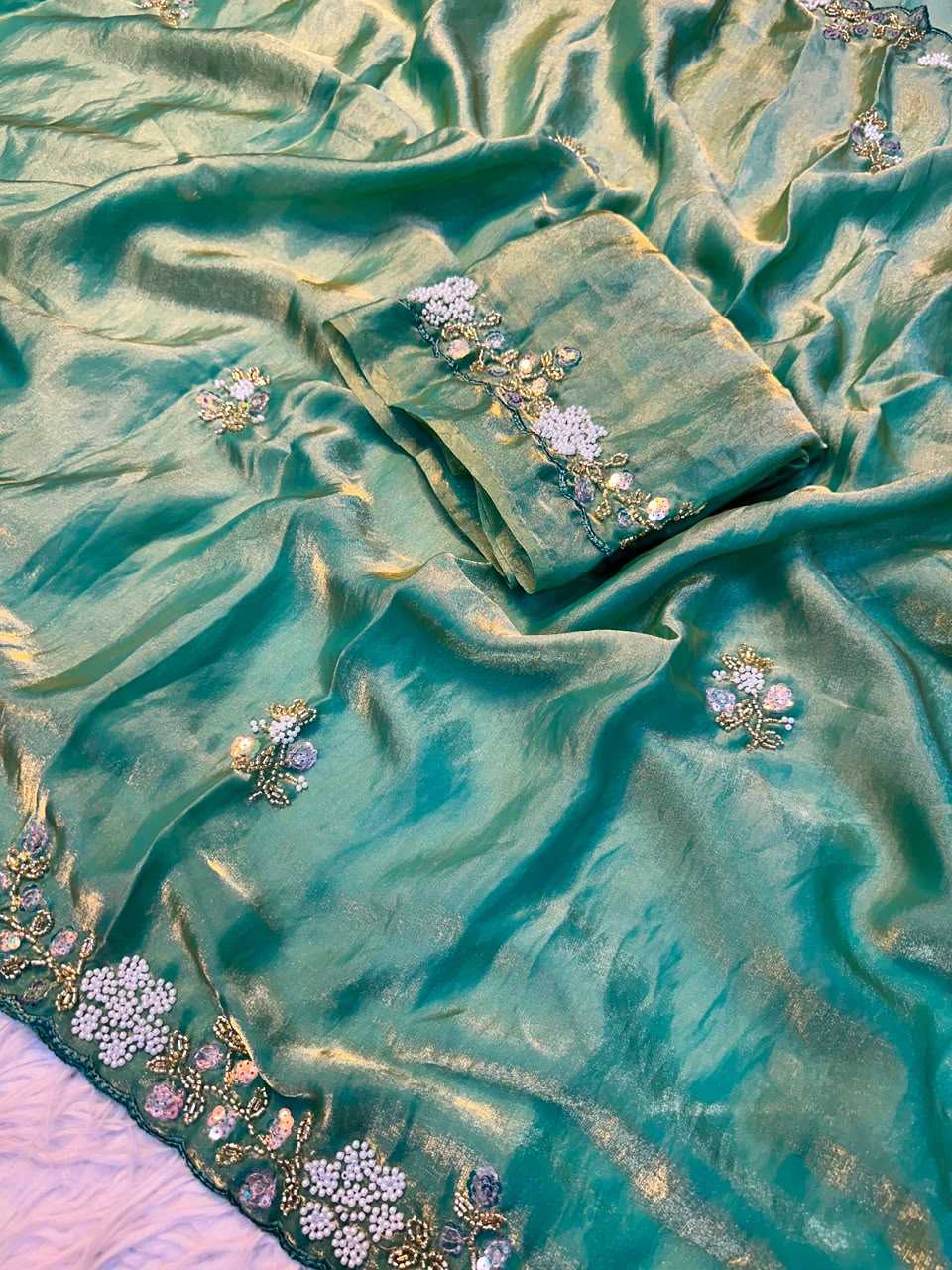 Satin Designer Saree