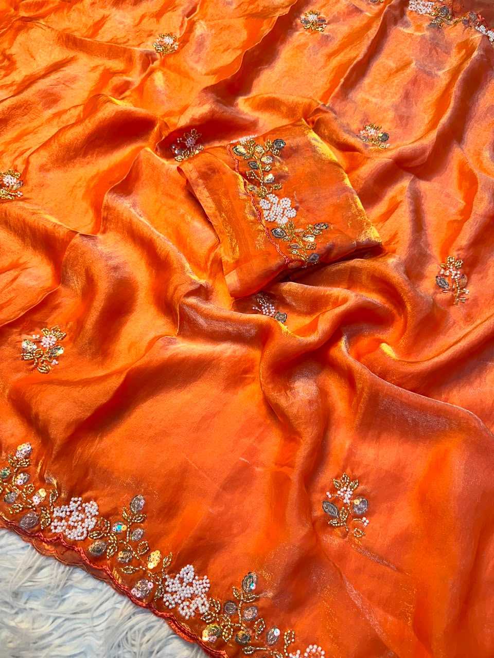 Satin Designer Saree