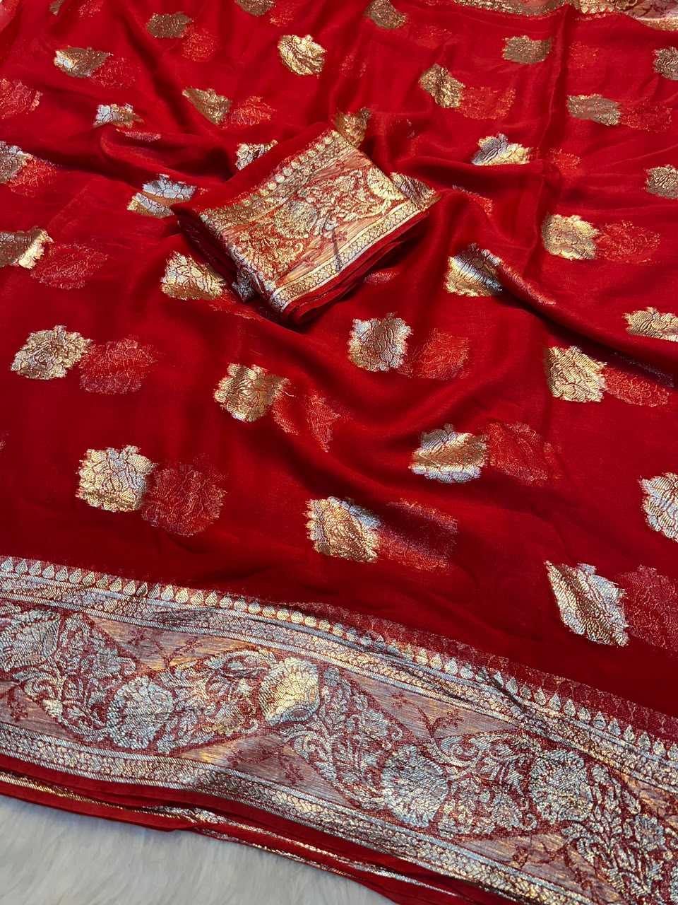 Viscose Georgette Saree