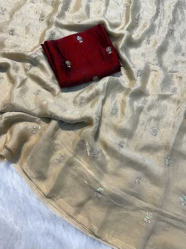 Space Silk Designer Saree