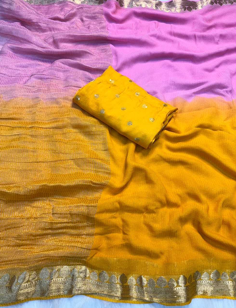 Viscose Georgette Saree