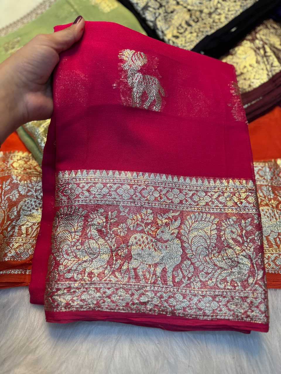 Viscose Georgette Saree
