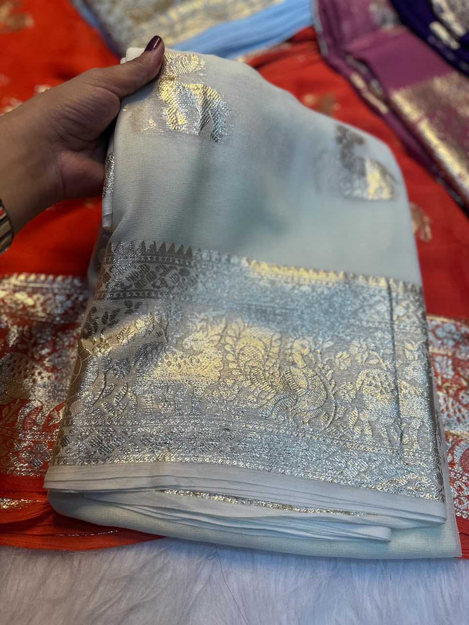 Viscose Georgette Saree