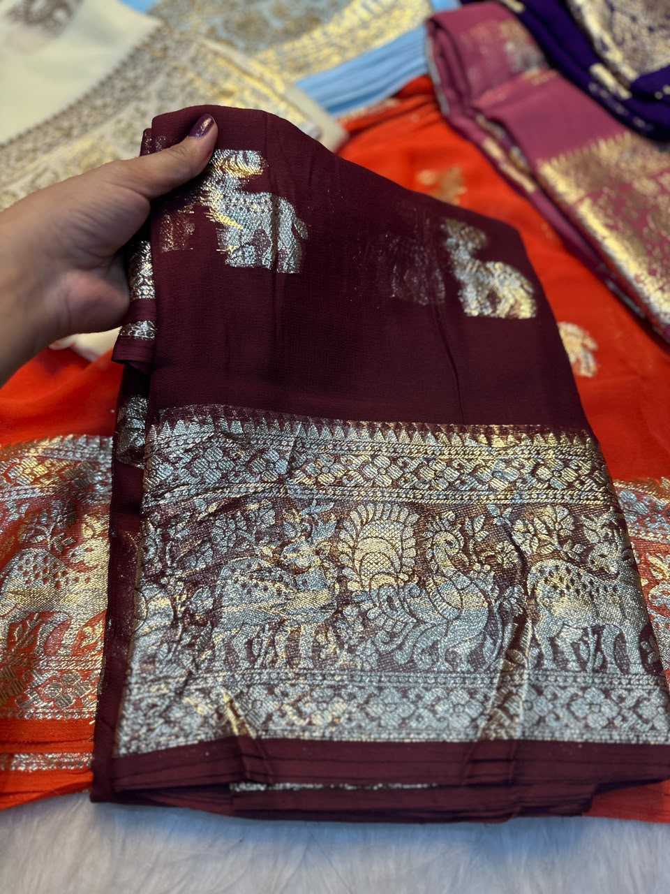 Viscose Georgette Saree