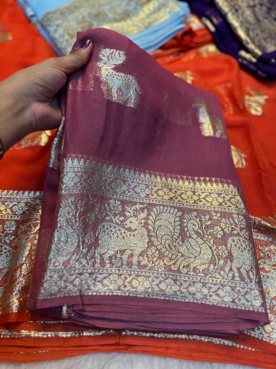 Viscose Georgette Saree