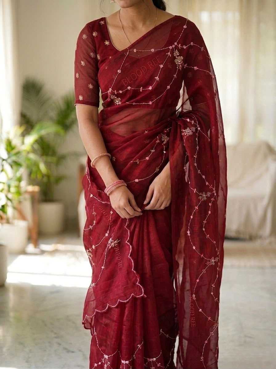 Space Silk Designer Saree