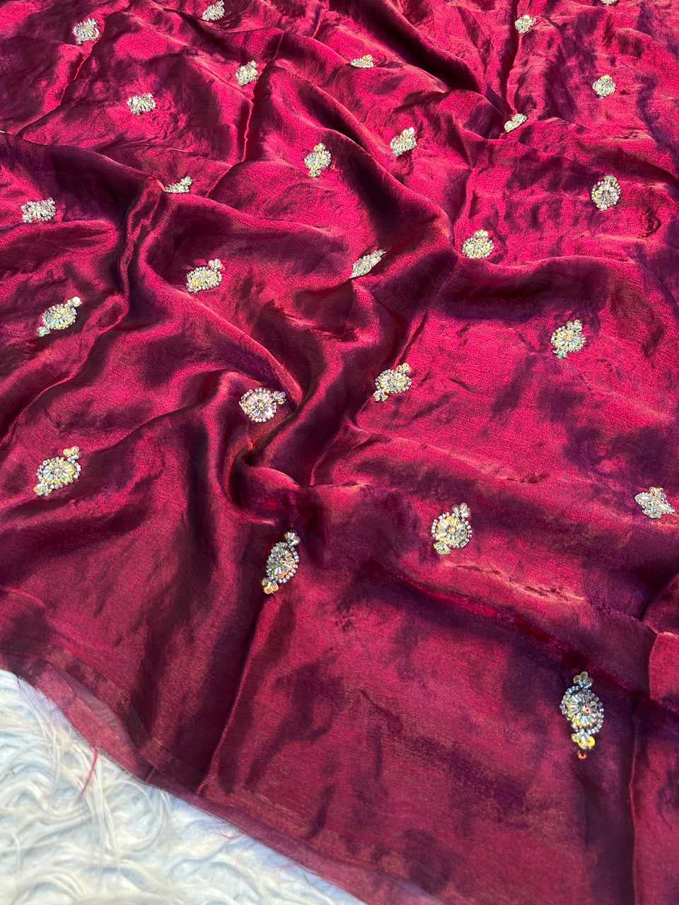 Kajal Satin Designer Saree