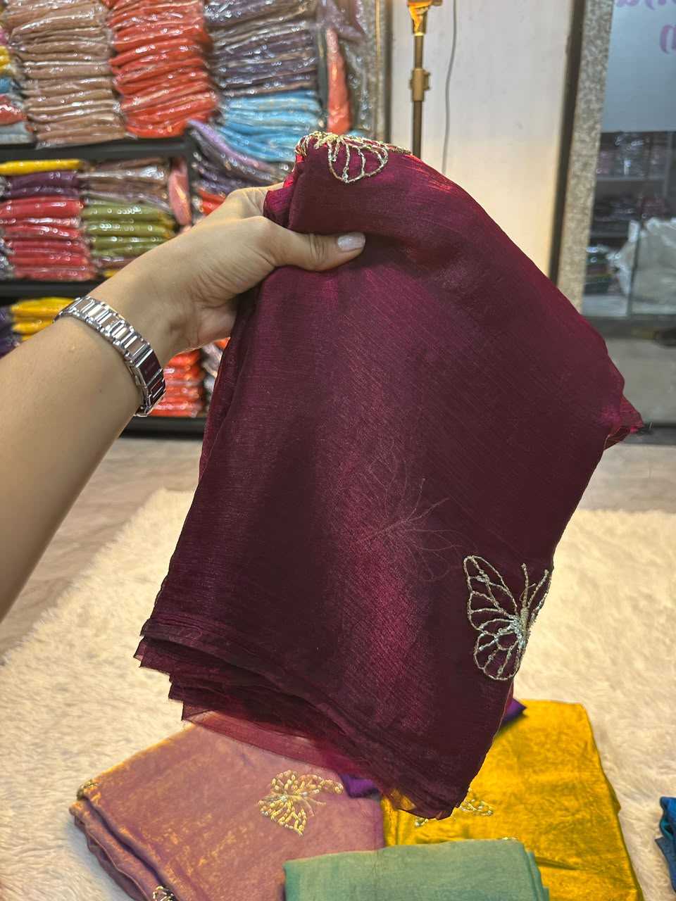 Kashvi Space Silk Soft Saree