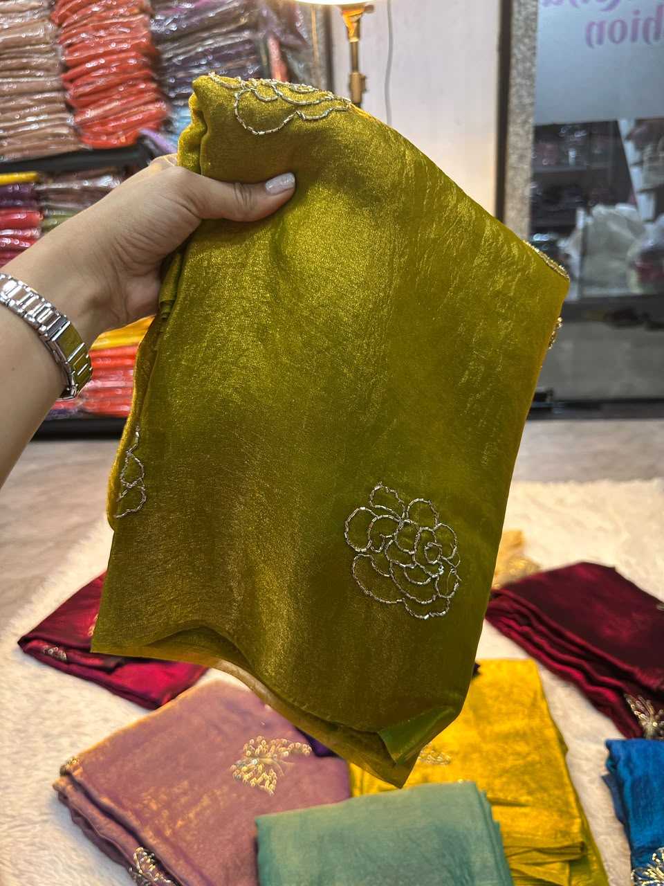 Kashvi Space Silk Soft Saree