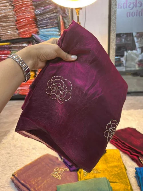 Kashvi Space Silk Soft Saree
