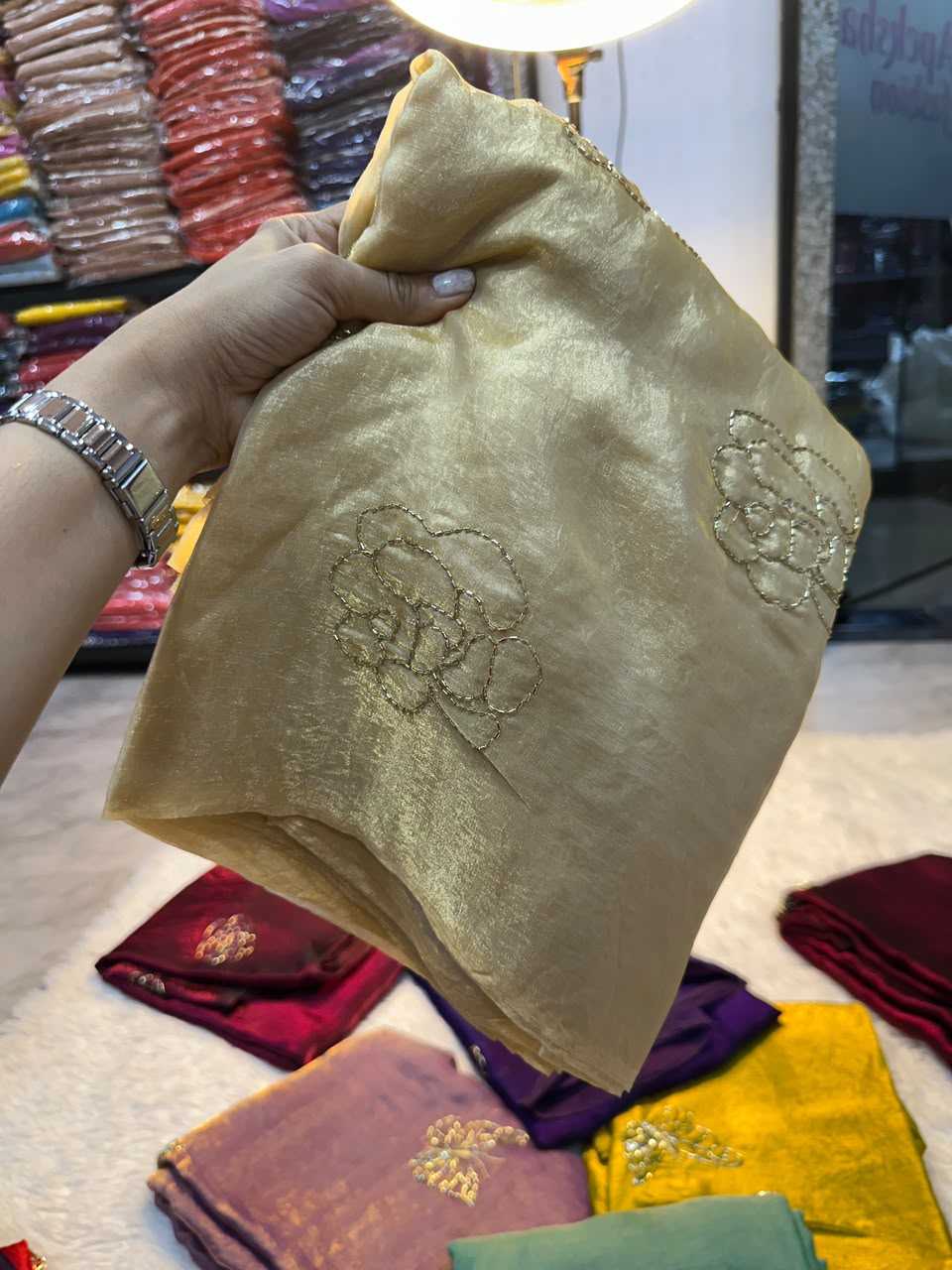 Kashvi Space Silk Soft Saree