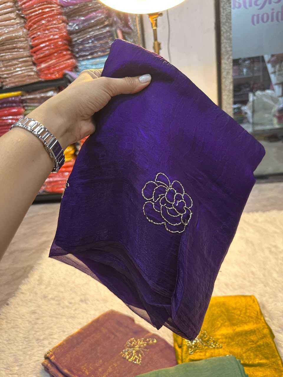 Kashvi Space Silk Soft Saree