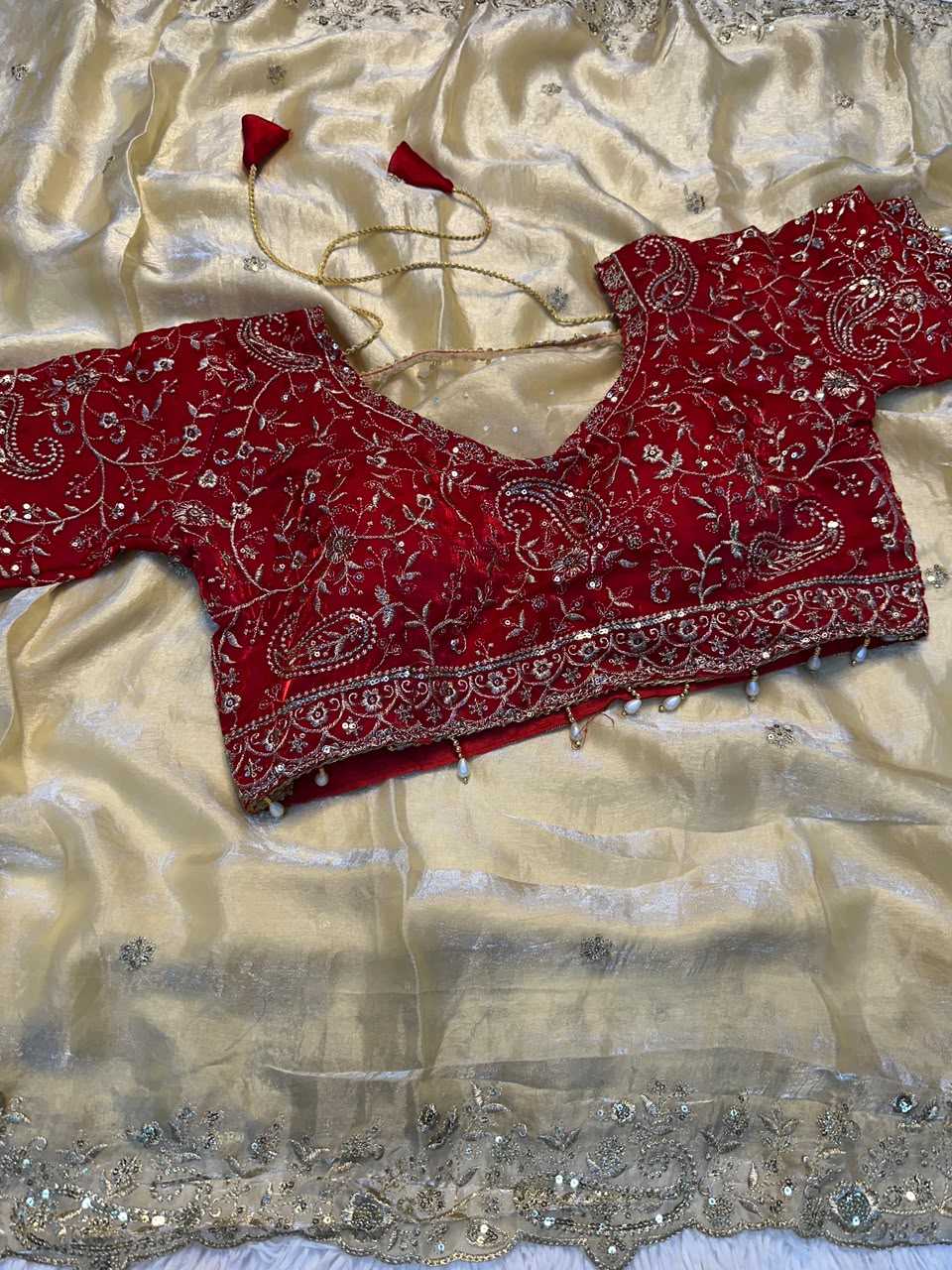 Satin Sequence Saree