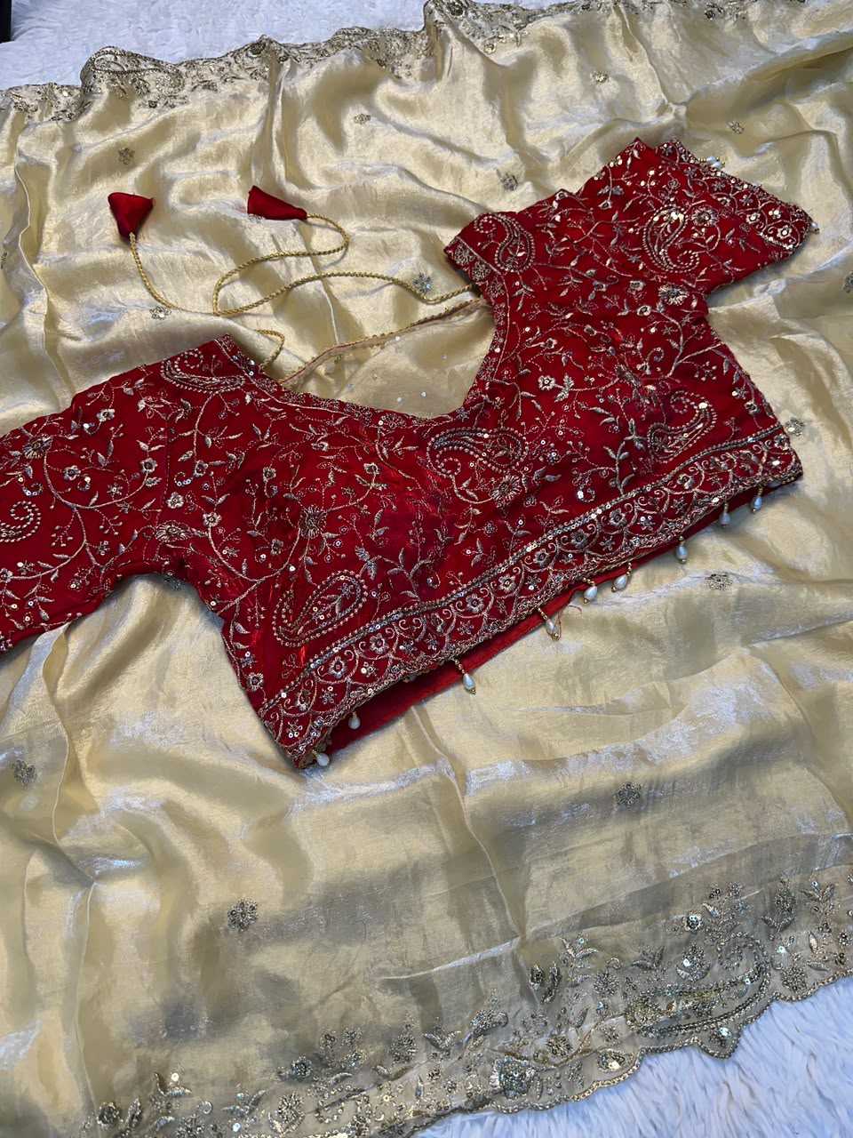 Satin Sequence Saree