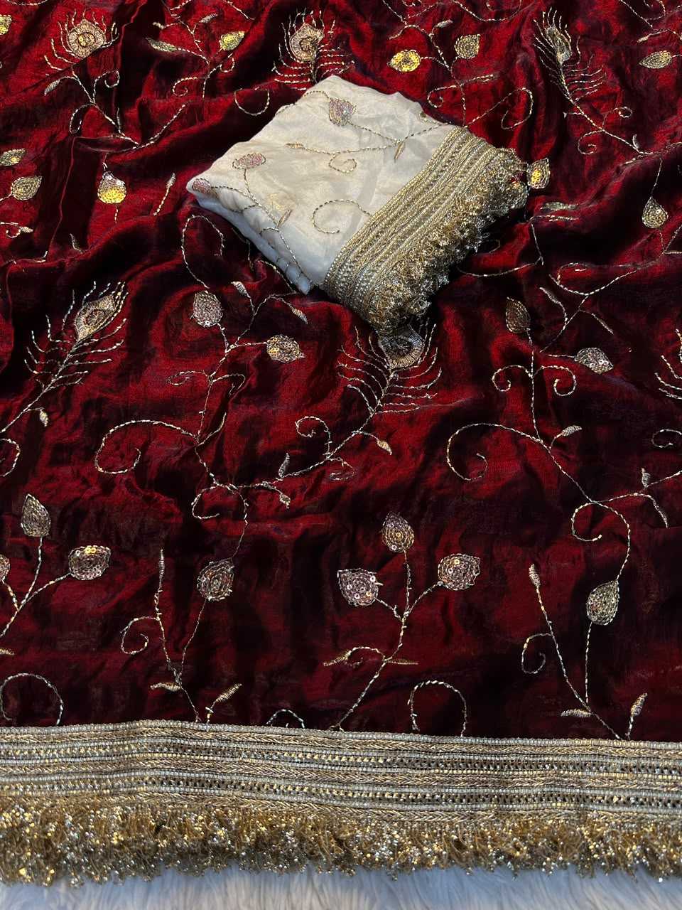 Satin Designer Saree