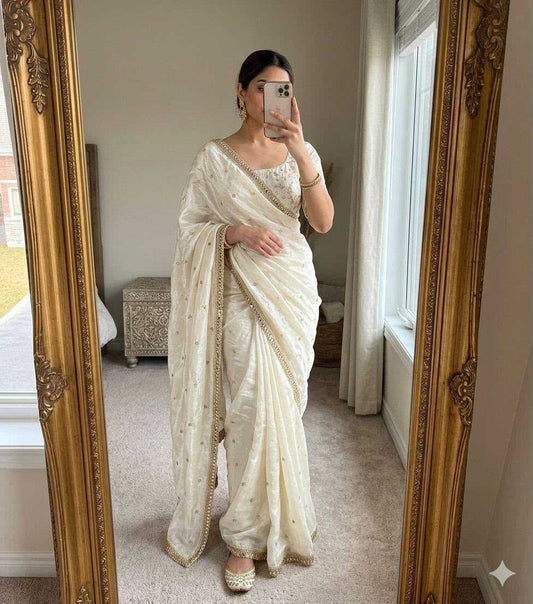 Satin Designer Saree