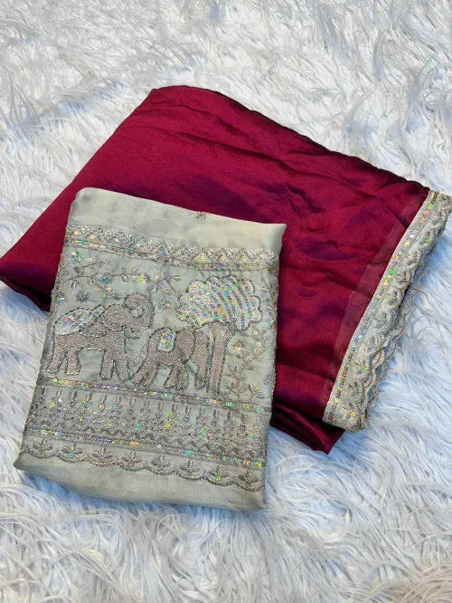 Nayantara Rangoli Silk Soft Saree