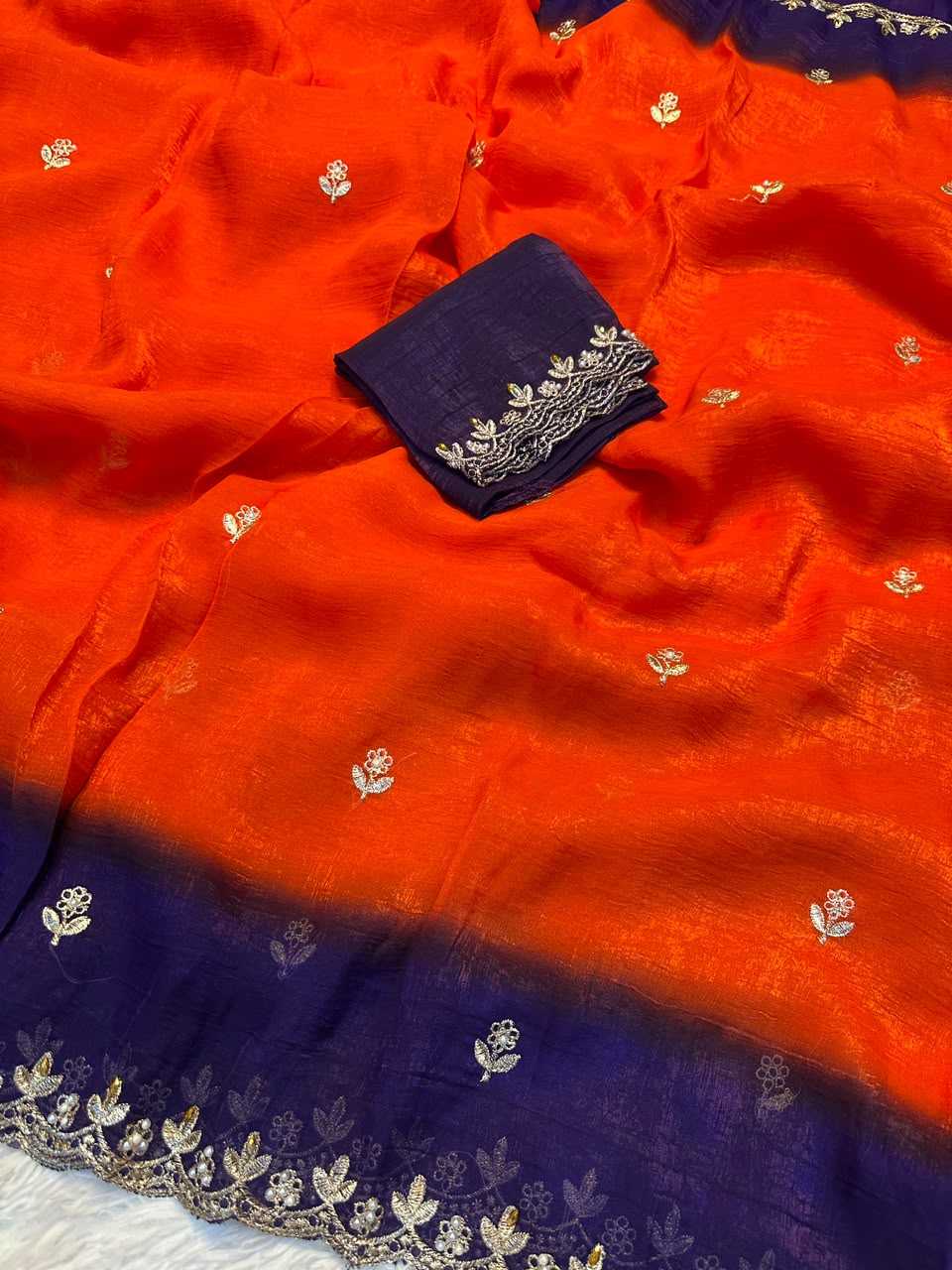 Crush Silk Sequence Saree