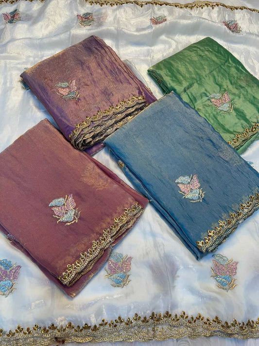 Satin Designer Saree