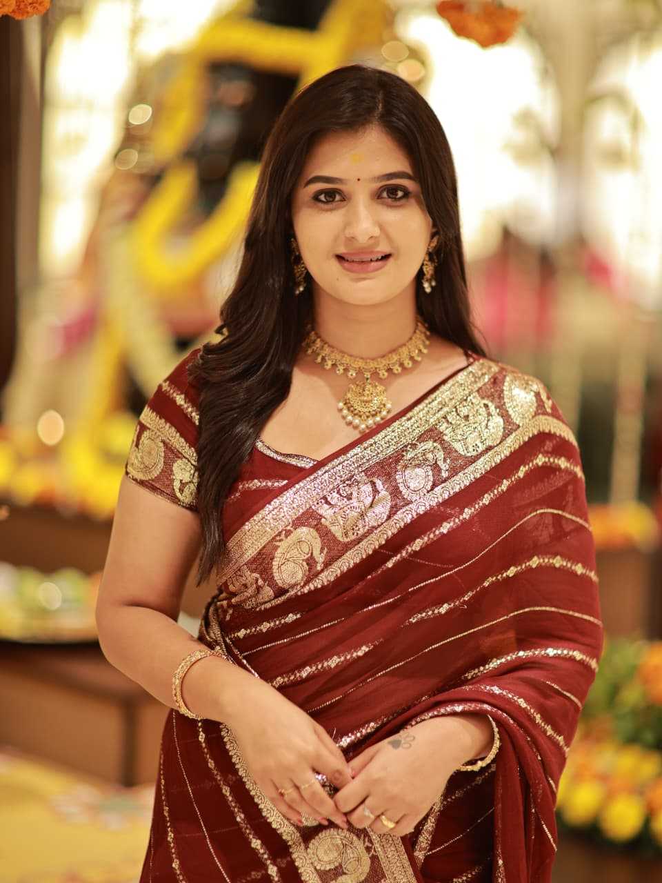 Purvi Georgette Designer Saree
