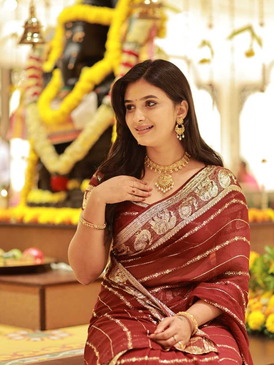 Purvi Georgette Designer Saree