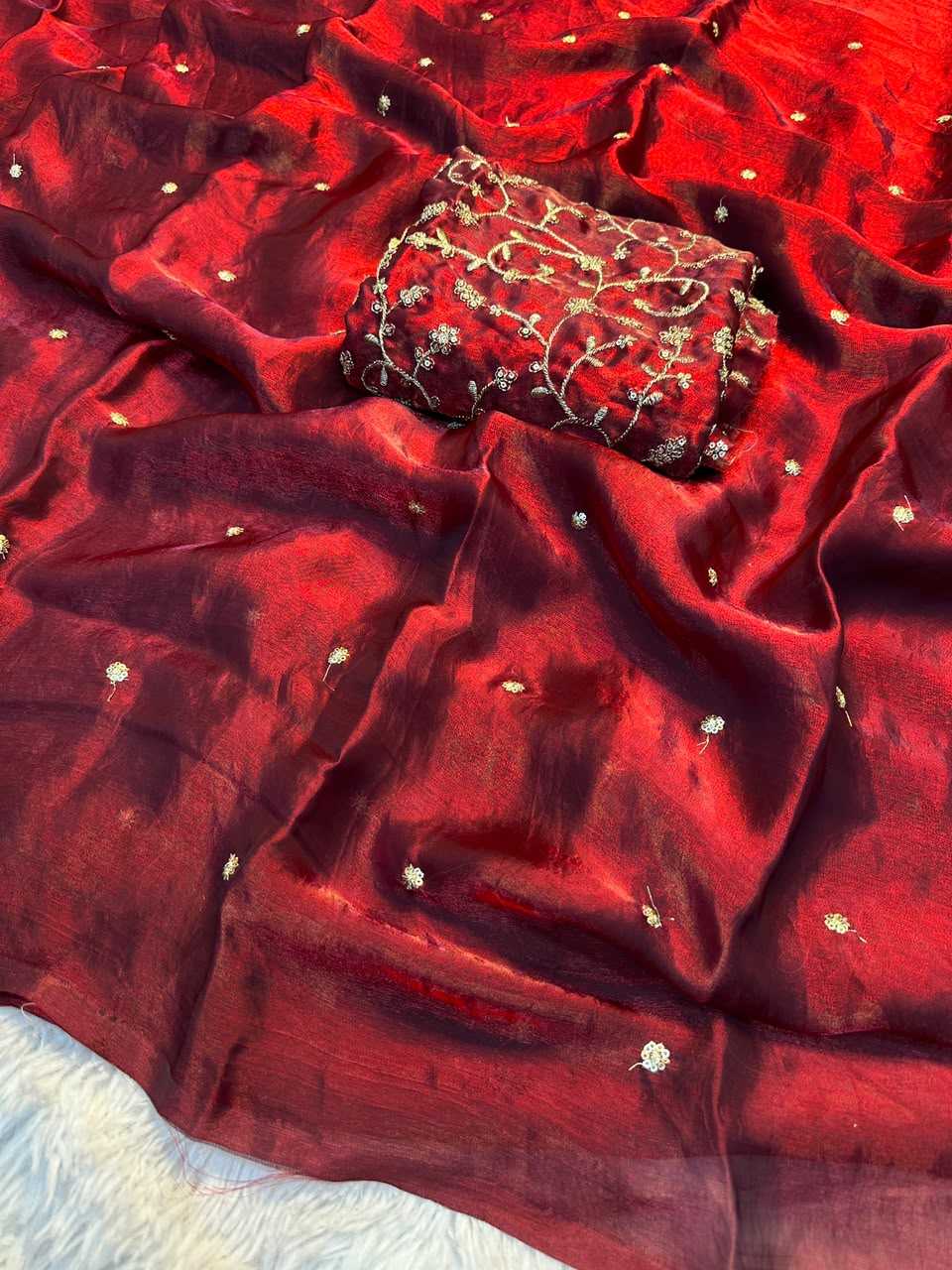 Space Silk Sequence Saree