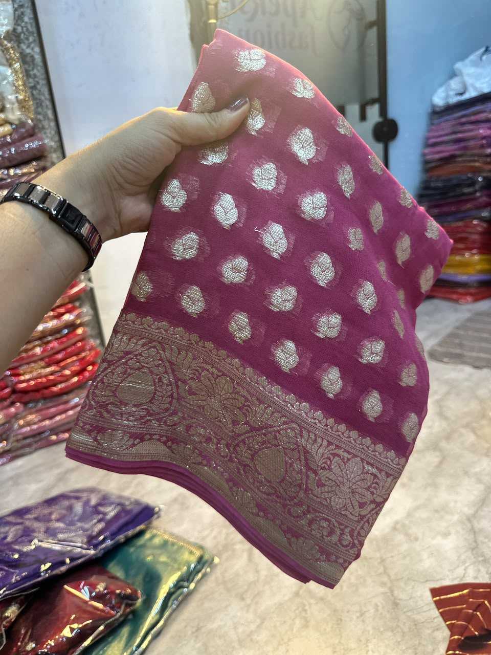 Georgette Viscose Saree