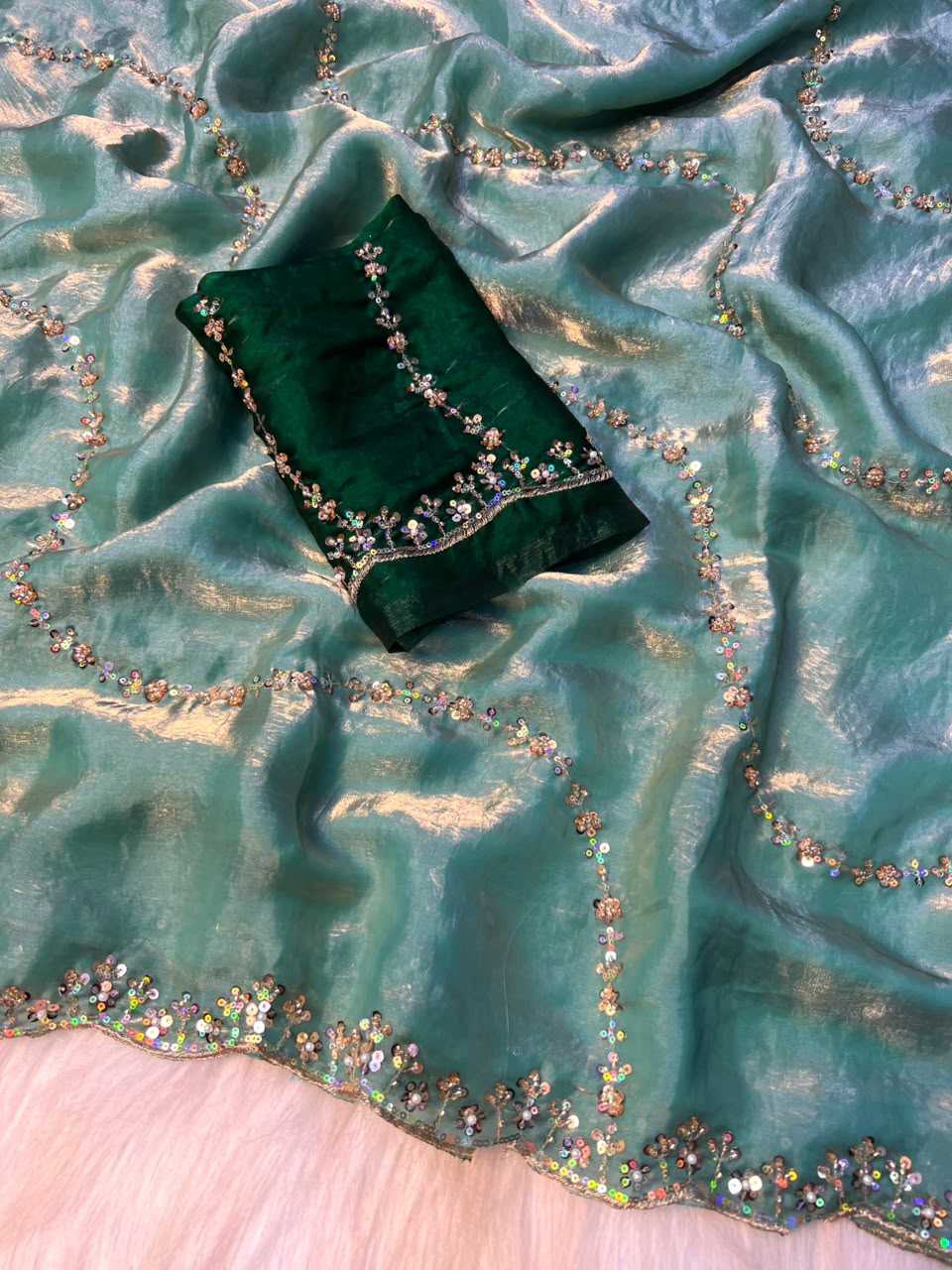 Satin Designer Saree
