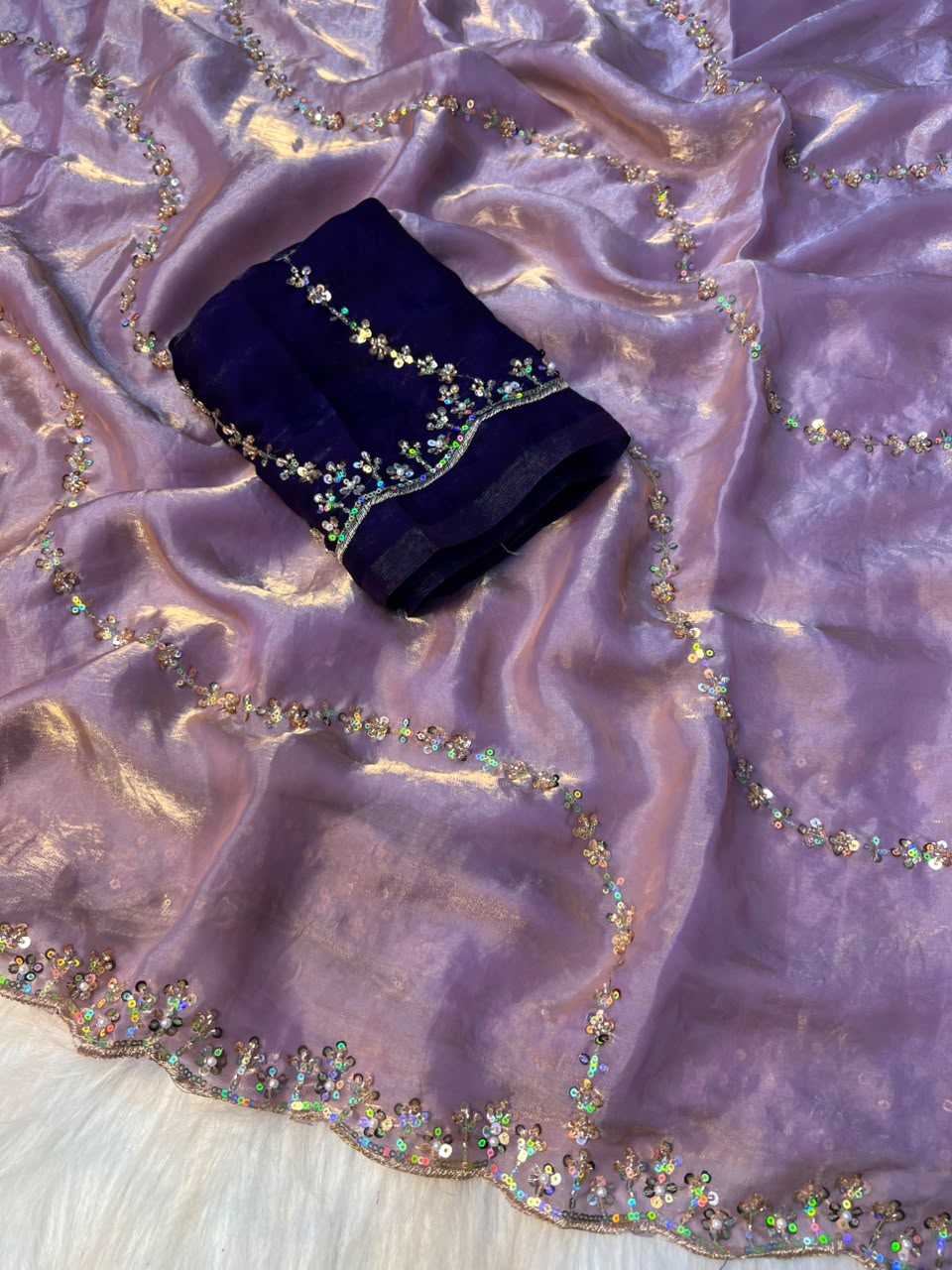 Satin Designer Saree