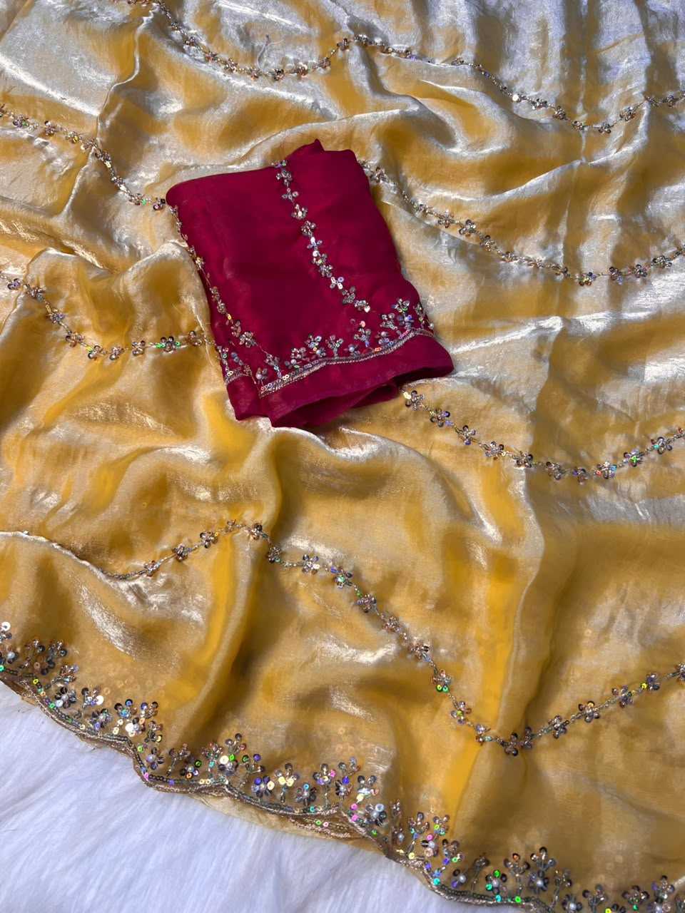 Satin Designer Saree