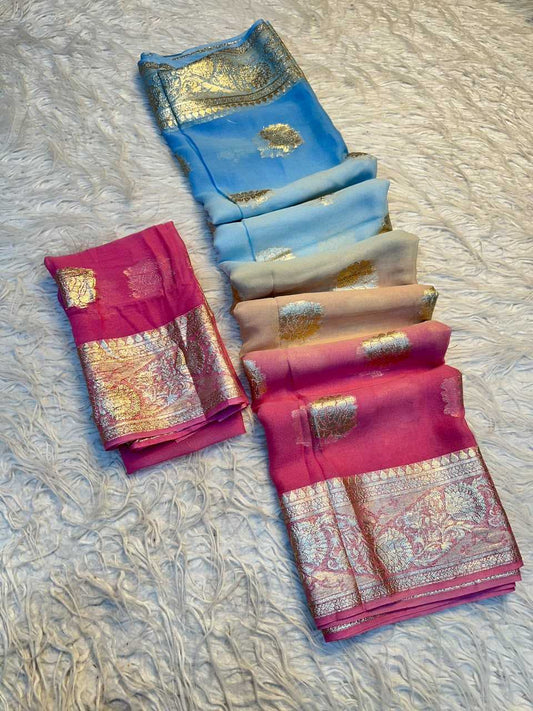 Satin Designer Saree
