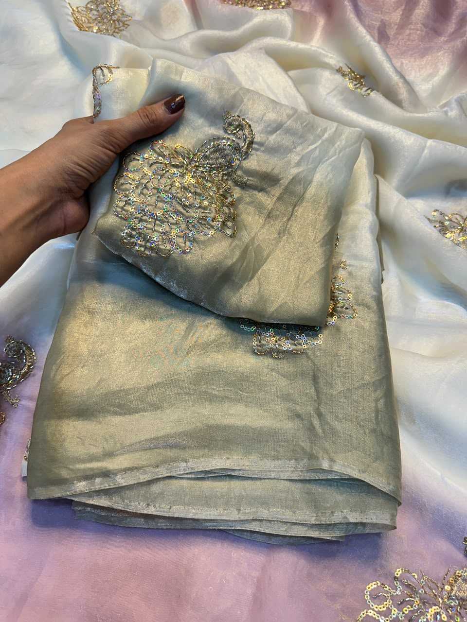 Space Silk Designer Saree