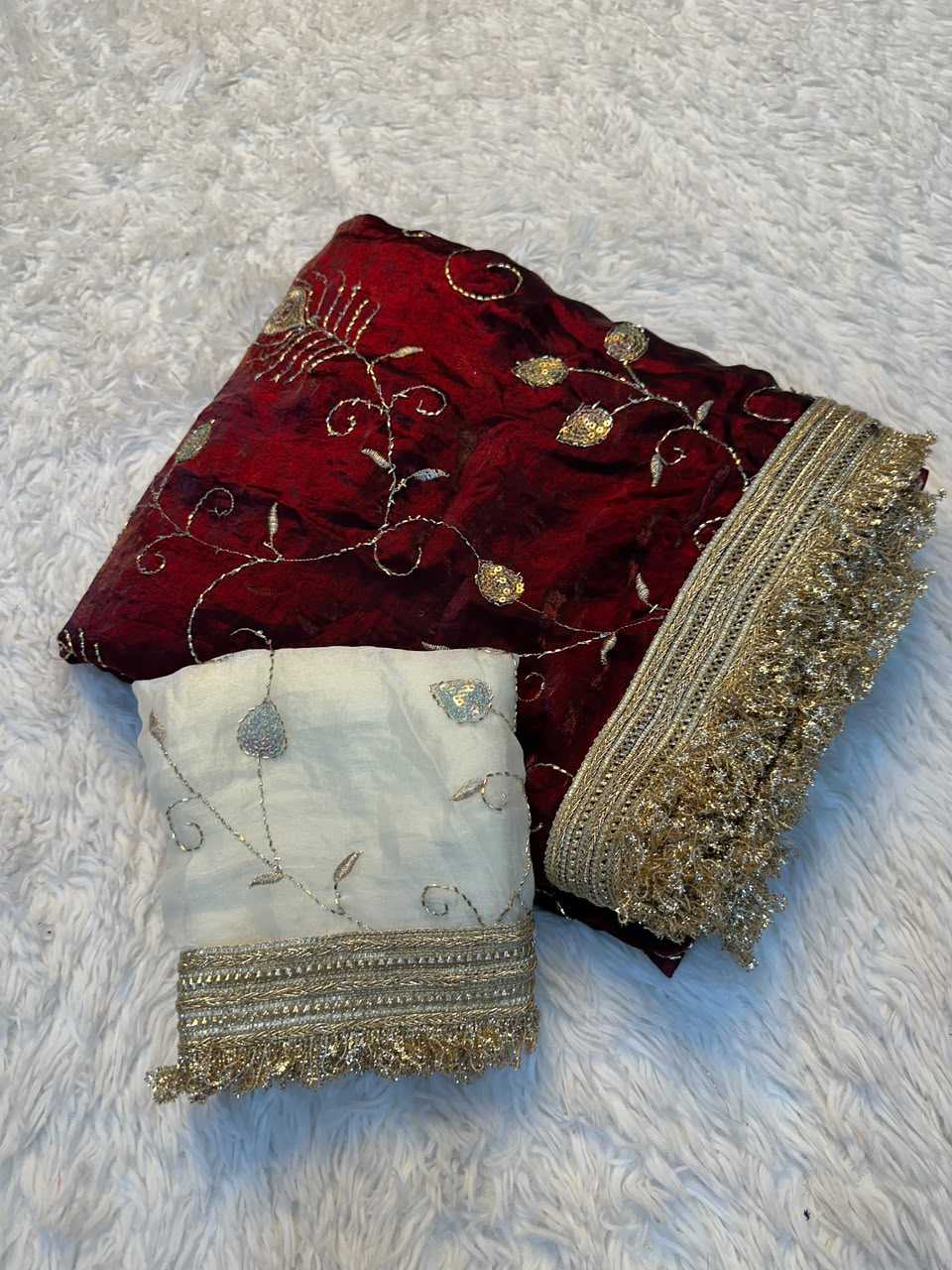 Space Silk Sequence Saree